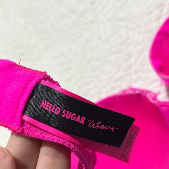 La Senza‎ pink lace push up bra size 32B - Picture 4 of 5